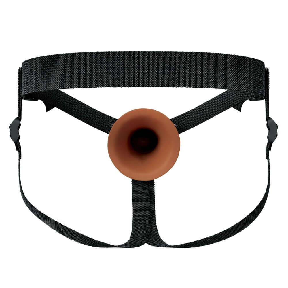 FX Elite 8'' Silicone Hollow Strap-On - Tan 20 cm